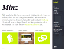 Tablet Screenshot of minz.ch